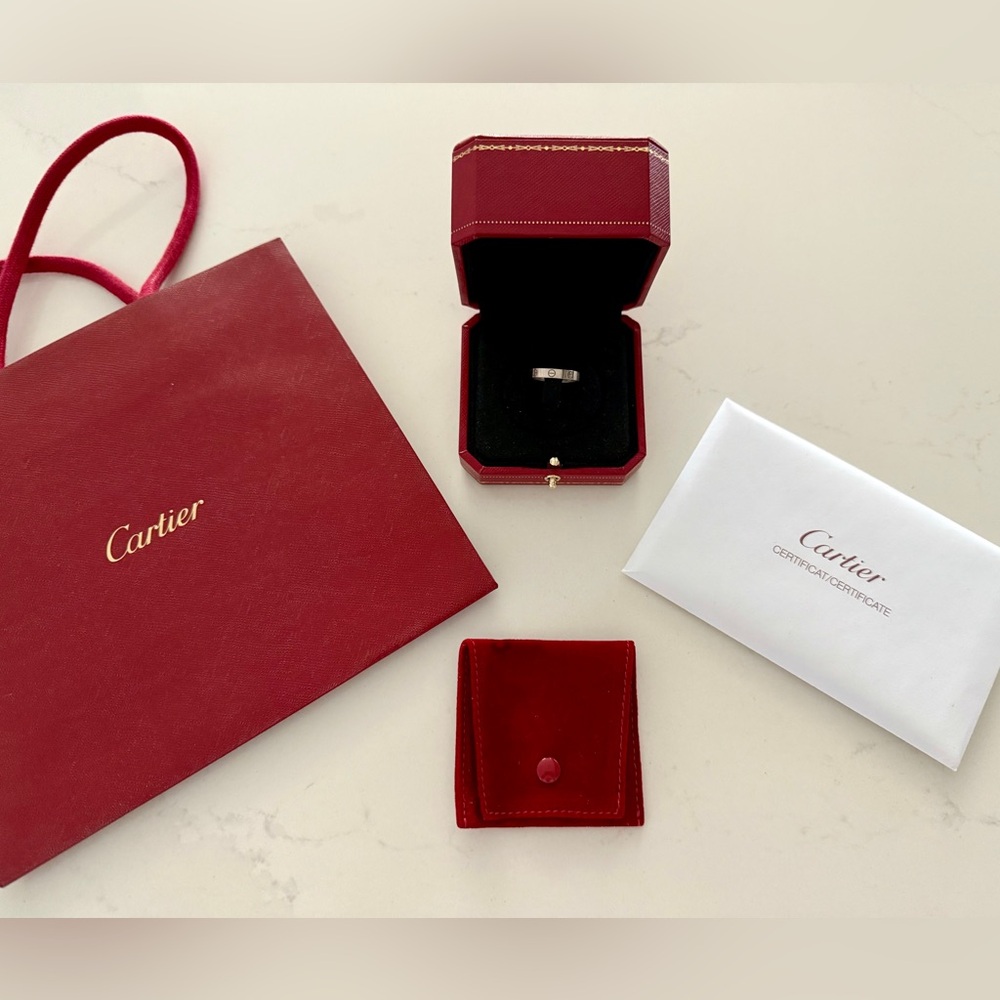 Cartier Love Ring white gold size 55